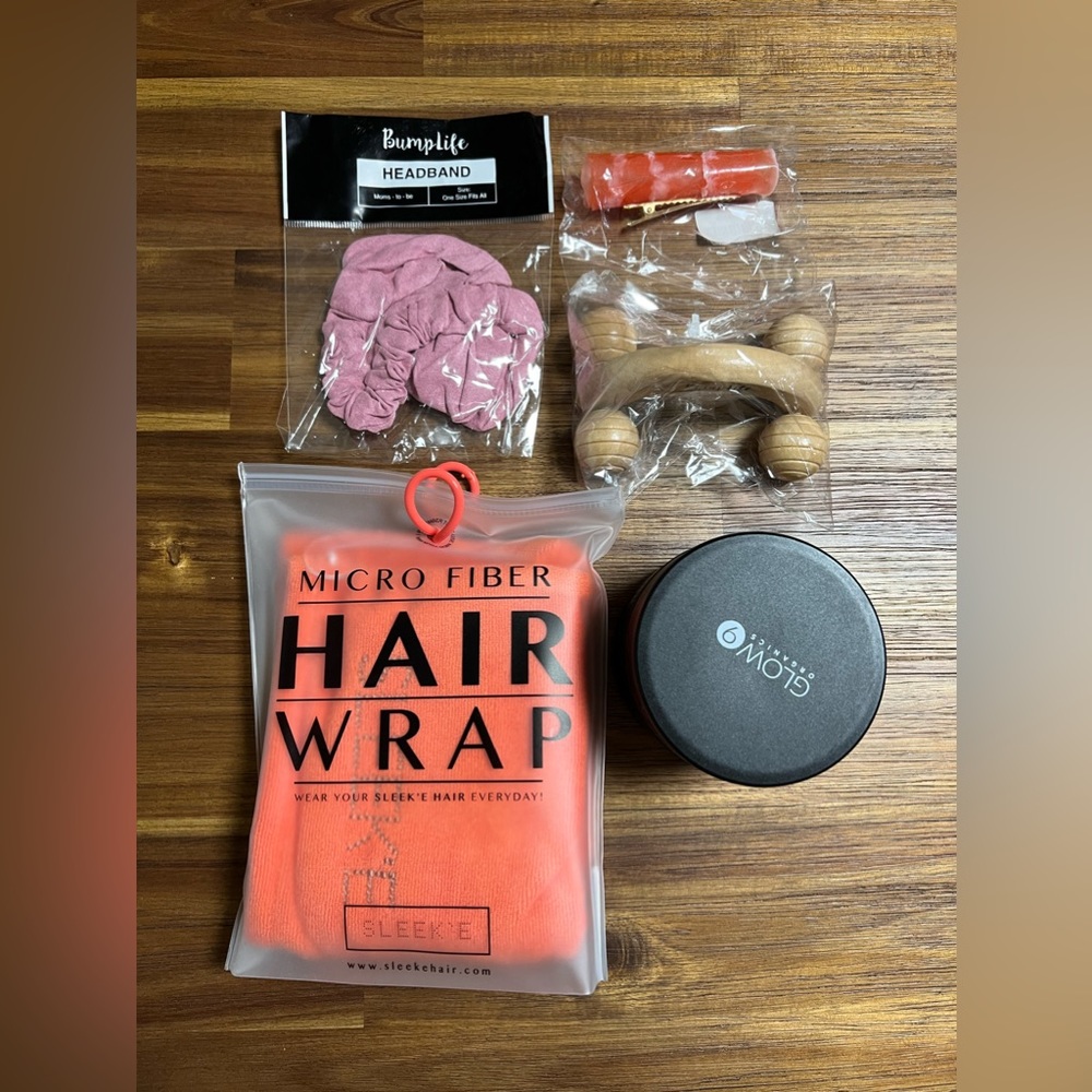 Glow foot soak and hair wrap with other kits
